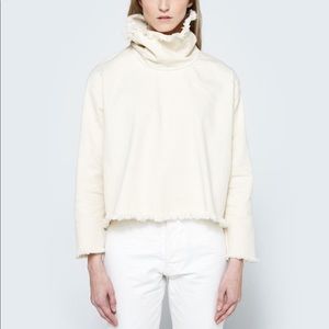 Ashley Rowe Cream Denim Turtleneck unisex o/s